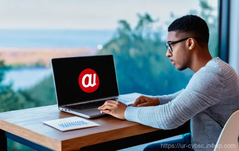 사이버 보안 인식 교육에서의 실제 시나리오 적용 - **Prompt Title: The Suspicious Email**
    **Description:** A mid-shot of a young adult (gender-neut...