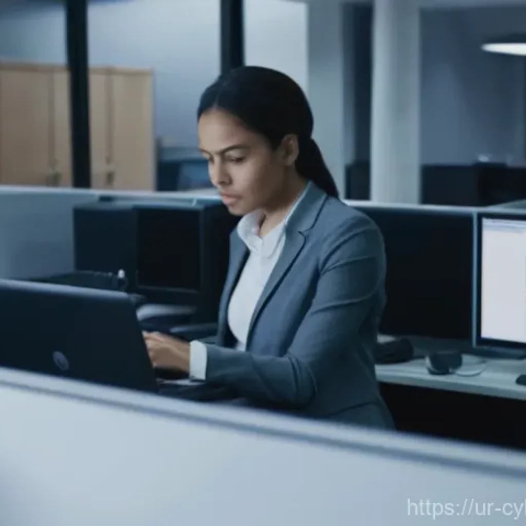 직원 사이버 보안 인식 수준 평가 방법 - **Prompt 1: The Subtle Threat in the Office**
    "A candid wide shot of a bustling, modern office e...